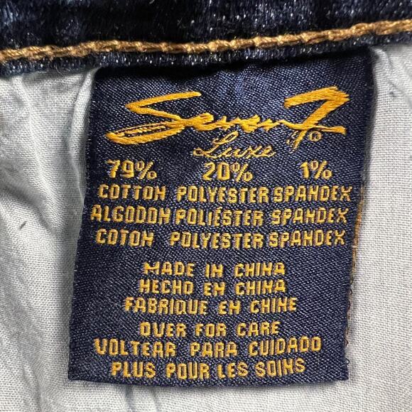 Seven7 Southwest Embroidered Denim Cut Off Shorts 6” Inseam Size 22 - Picture 8 of 11